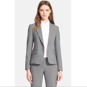 NWOT Theory Stretch Wool Gray Blazer 2